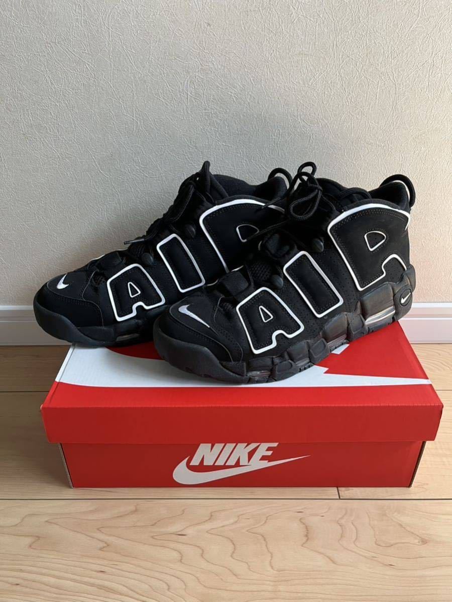 ナイキ エア モア アップテンポ ブラック/ホワイト(2020) モアテン　ほぼ新品