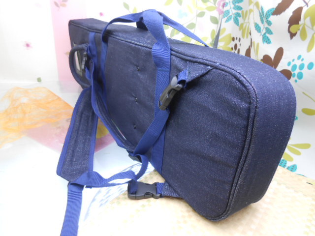 送料無料) 6.000円 沖縄三線専用 (デニム)ジーンズ柄ソフトケース 