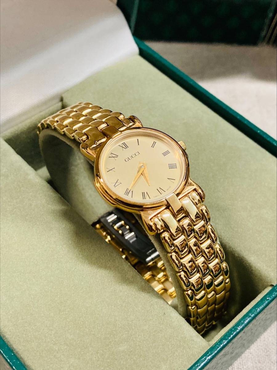 GUCCI/グッチ 3400M & 3400L ペアウォッチ 未使用保管品 テスターOK 