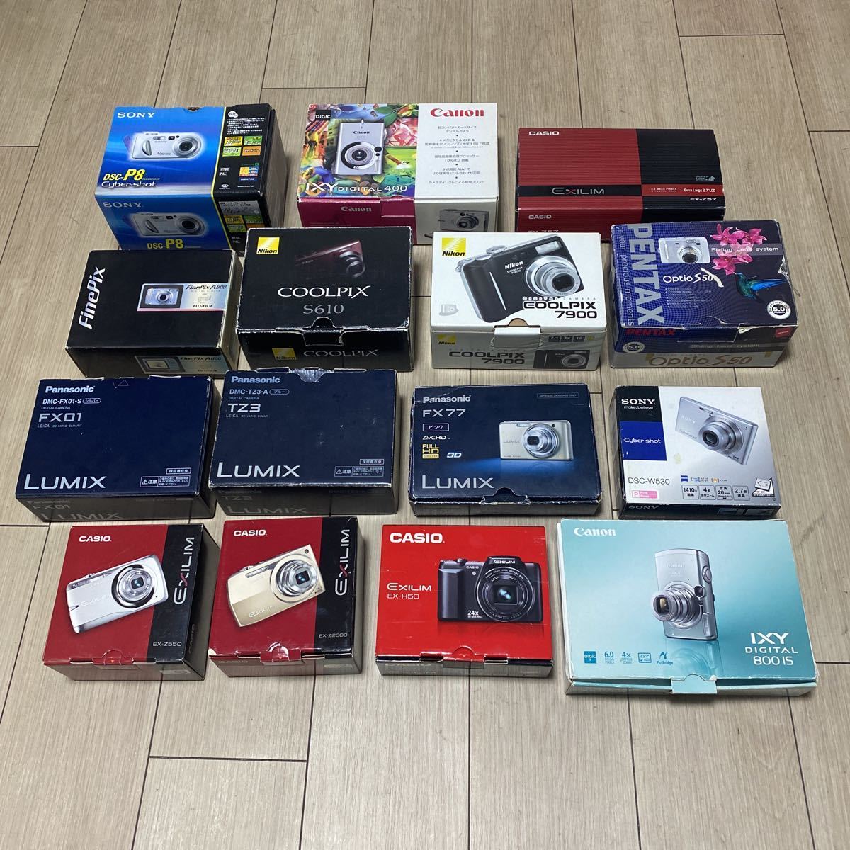 Canon Nikon CASIO 100個 ジャンク品 カメラ、光学機器 デジカメ 本体