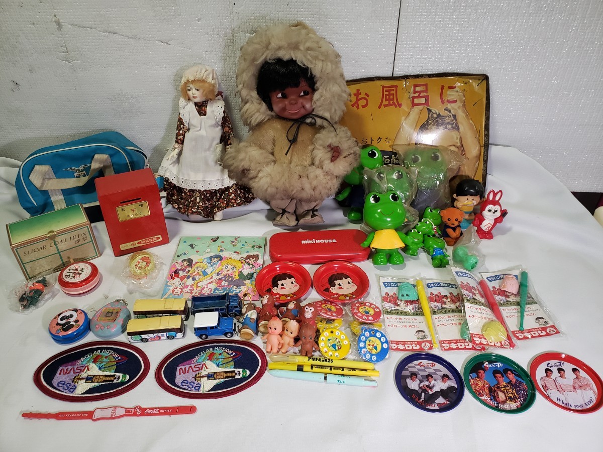 【安い，得価】 昭和レトロ 当時物 まとめて 50点以上 セット売り ケロちゃん エスキモー人形 マキロン リポビタンＤ ペコちゃん ミツワ石鹸 コカ コーラ(雑貨)｜売買されたオークション情報、yahooの商品情 その他