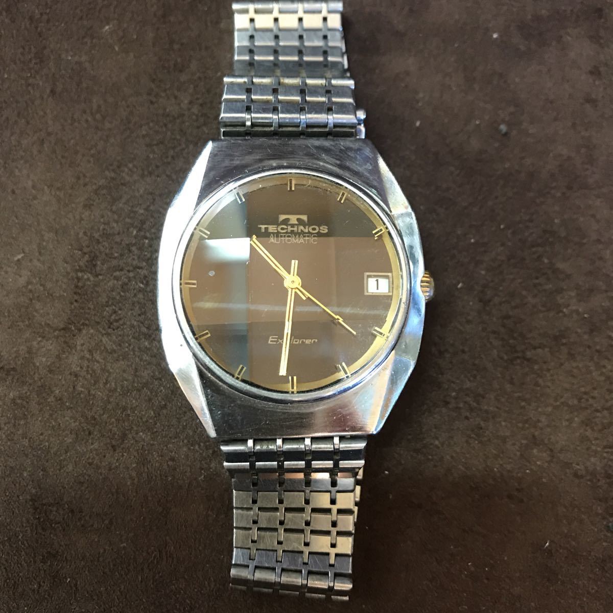 TECHNOS テクノス Explorer WORLD-WIDE 腕時計 T601109 automatic 