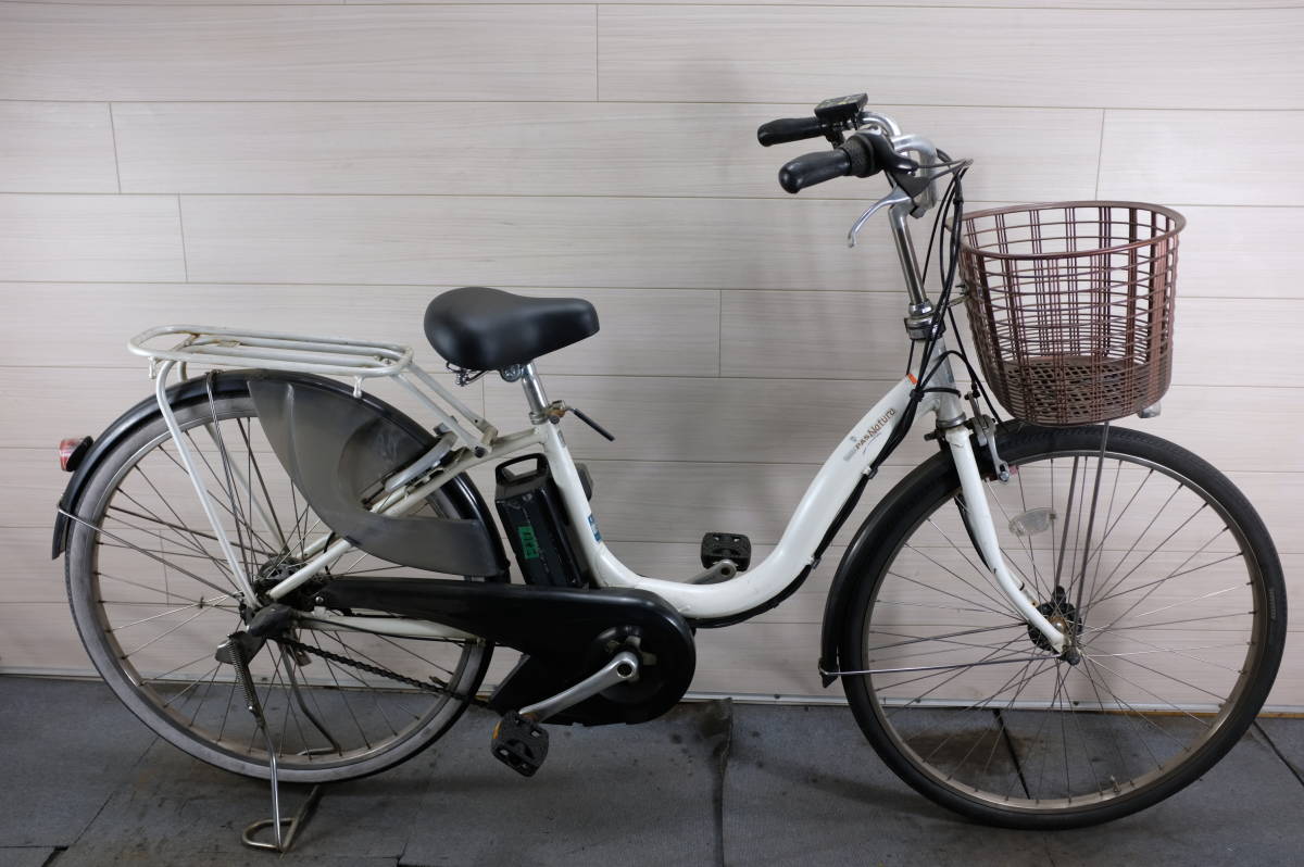 即戦力！充電器付属★高年式！新基準★ヤマハPAS　Natura　X977-0001***リチウム 6.2AH(長押し4点灯)26インチ 3段 LED