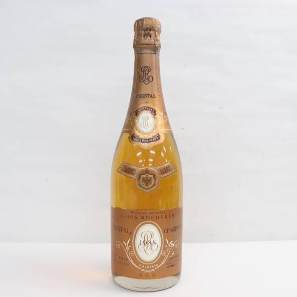 LOUIS ROEDERER（ルイロデレール）クリスタル ロゼ 1988 12％ 750ml ※ラベルキズ T23C280040