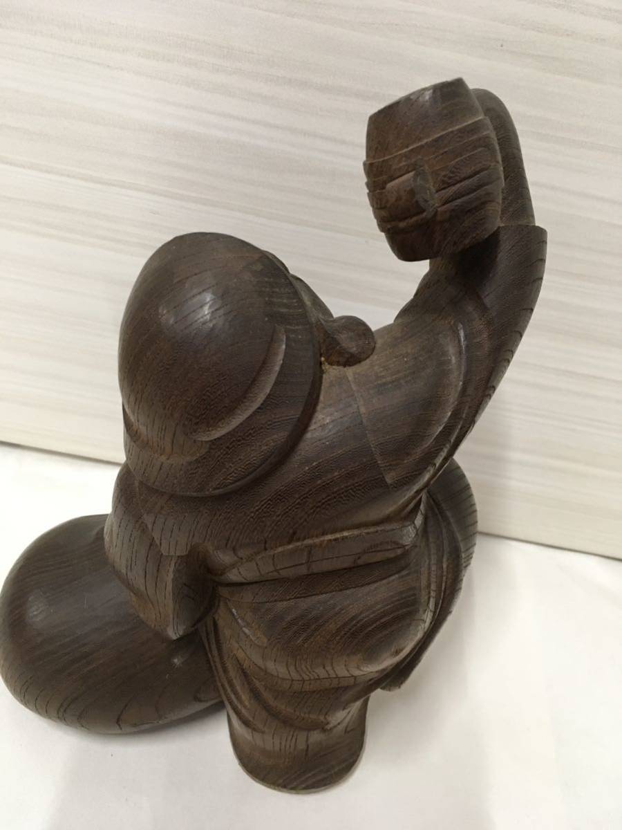 木彫り 大黒様 木製 作 縁起物 商売繁盛 骨董品 コレクション 整理品