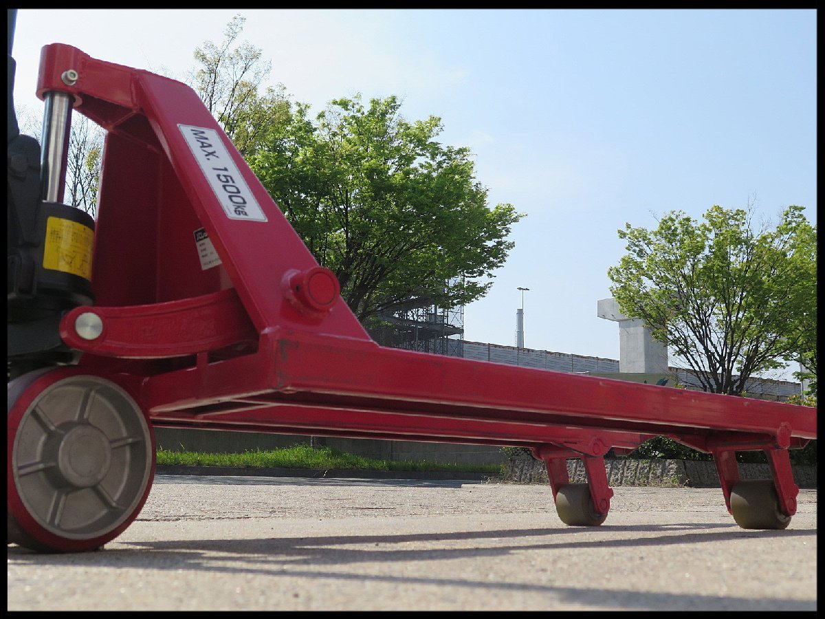 A ニチユ パレットトラック PT15S-18-107 最大荷重1500Kg/ハンドリフト 