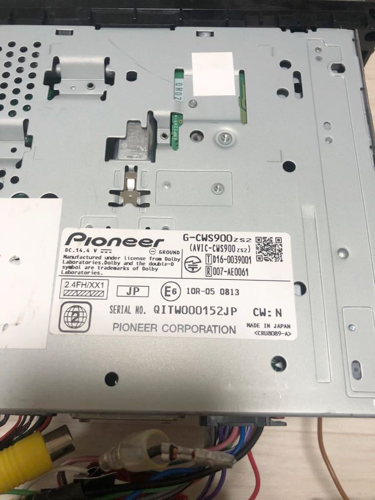 送料無料】カロッツェリア AVIC-CWS900zs2 スズキ純正 サイバーナビ 