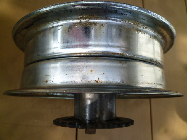 モンキー純正メッキホイール　ハブ、ブレーキ、スプロケット付き 