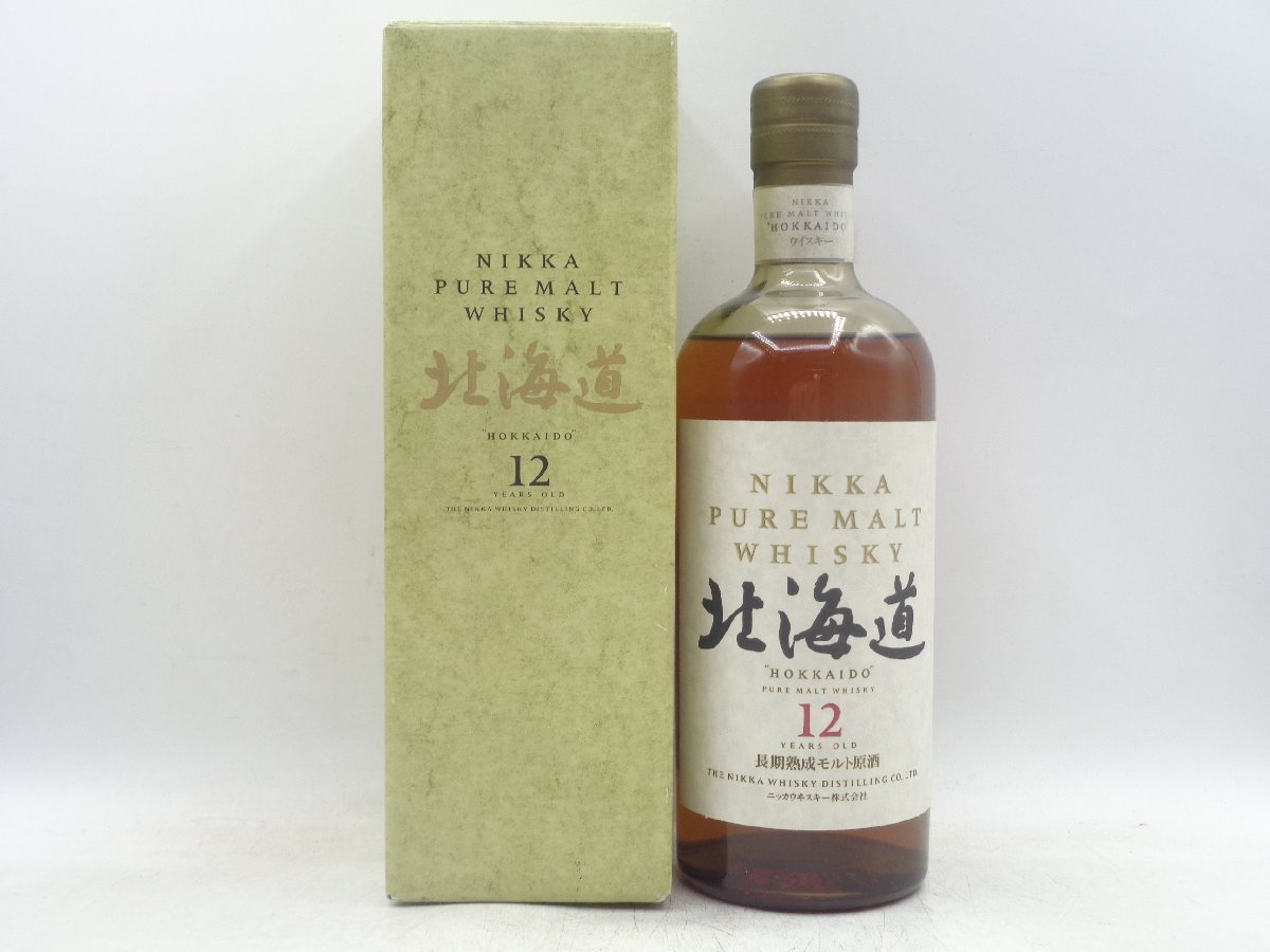NIKKA PURE MALT WHISKY ニッカ ピュアモルト ウイスキー 北海道 12年 長期熟成モルト原酒 750ml 43％ 箱入 未開封 古酒 P11950