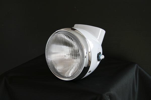 12vダックスタイプヘッドライト　ホワイト[Y502]