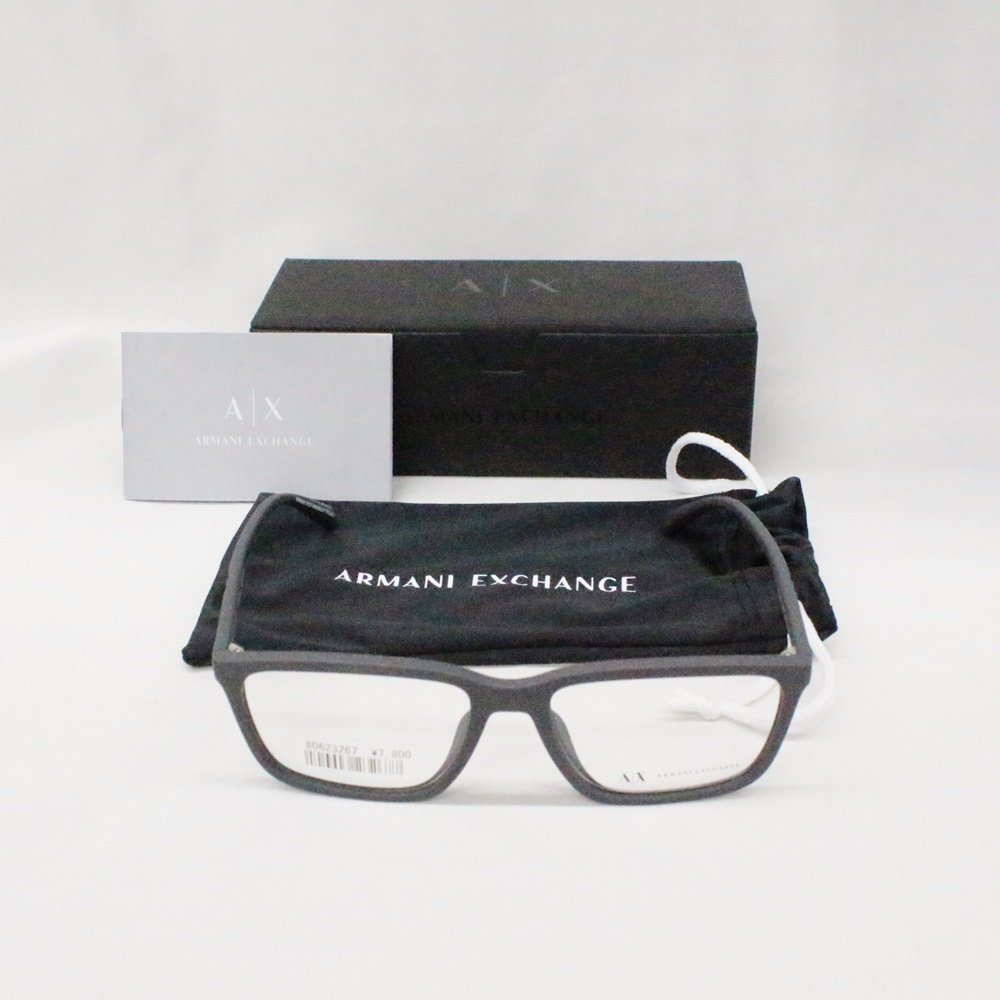 ARMANI EXCHANGE アルマーニ エクスチェンジ 眼鏡 メガネフレーム AX3089U 8180 マットグレー 袋付き 未使用品☆