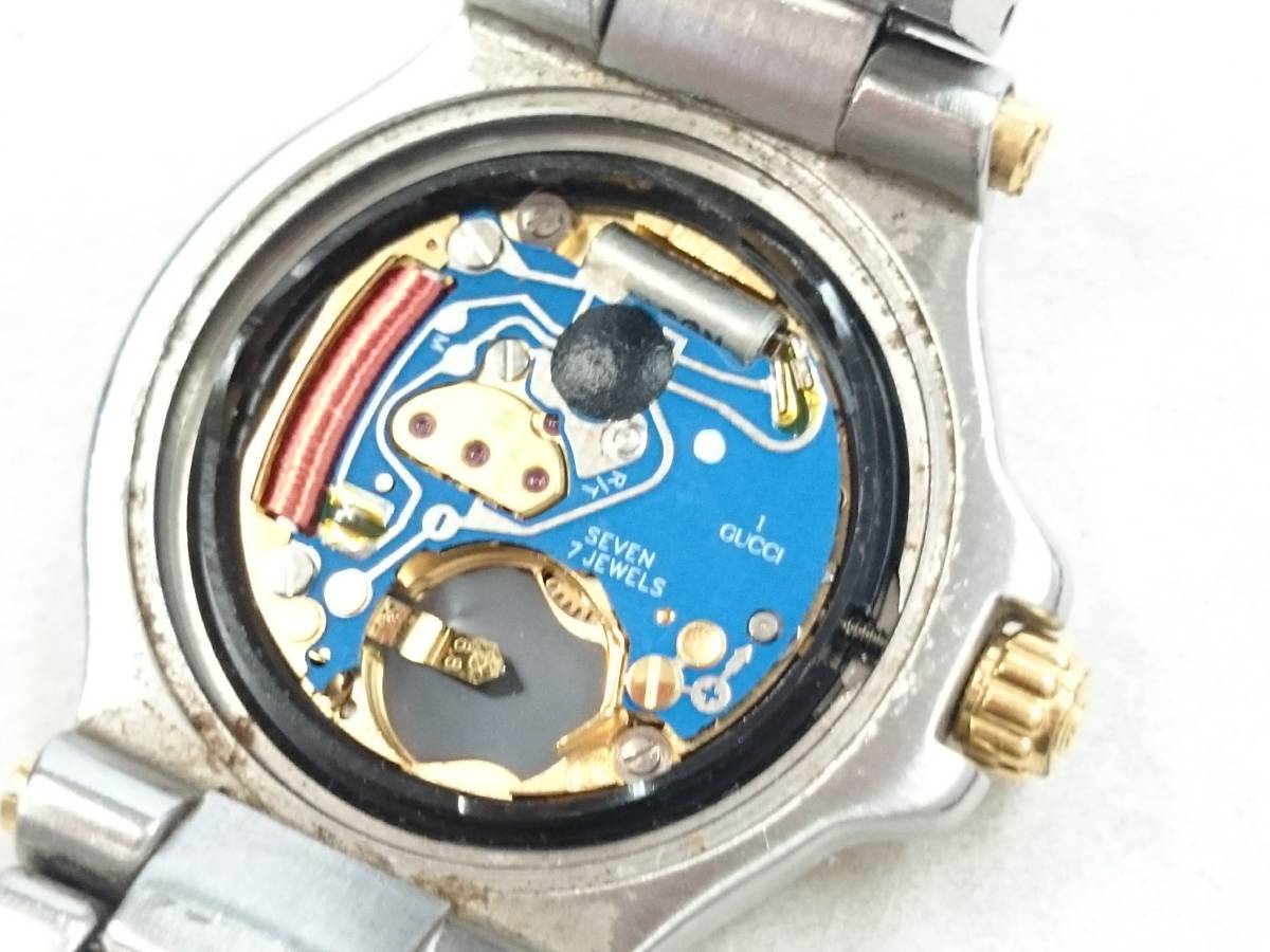 GUCCI 9040L 腕時計 デイトシェル 稼働 美品 11Pダイヤ - 3594の 