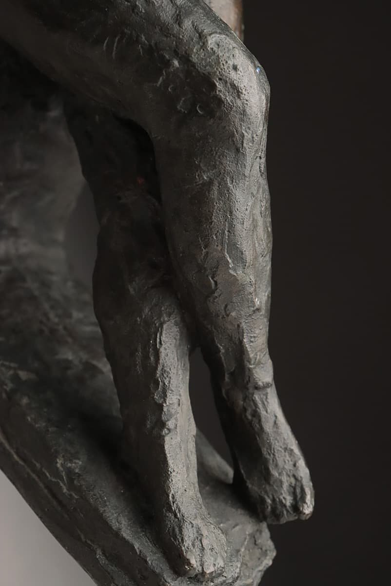 EJ451 1958年【乕夫 作】ブロンズ「裸婦像」高29.5cm 重2.8kg