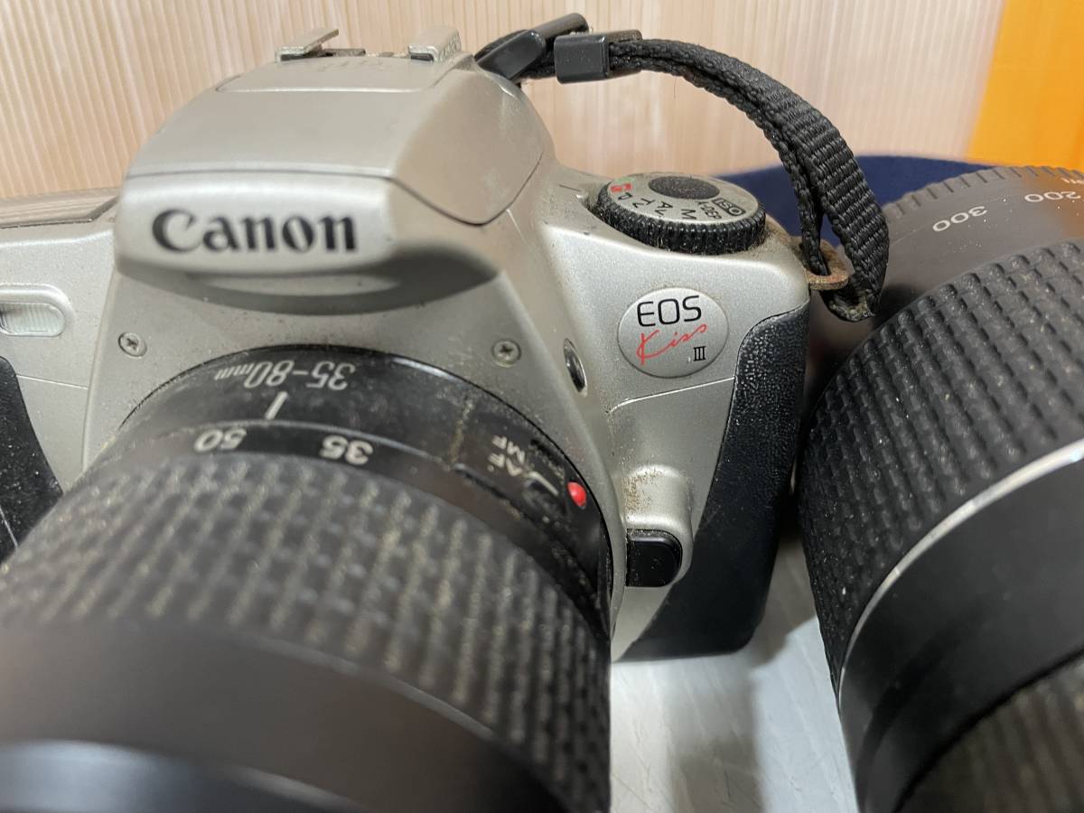 CANON キャノン EOS kiss III CANON ZOOM LENS EF 35-80㎜ 52㎜ 75‐300