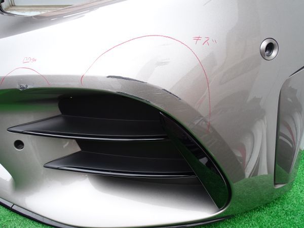 L1096vc ベンツ純正 AMG C43 W205/S205 後期 フロントバンパー ブラックスポイラー，グリル付き モハーベシルバー/859