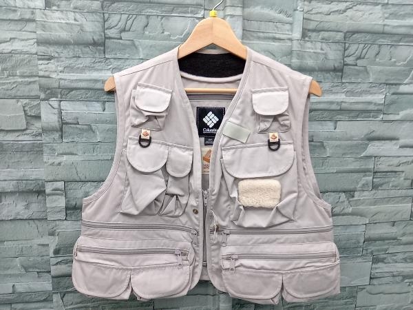 Columbia ×MOUNTAIN RESEARCH/PM3419/フィッシングベスト/グレー/Sサイズ/ポリエステル/コットン/ブラックレーベル/アウトドア/メンズ