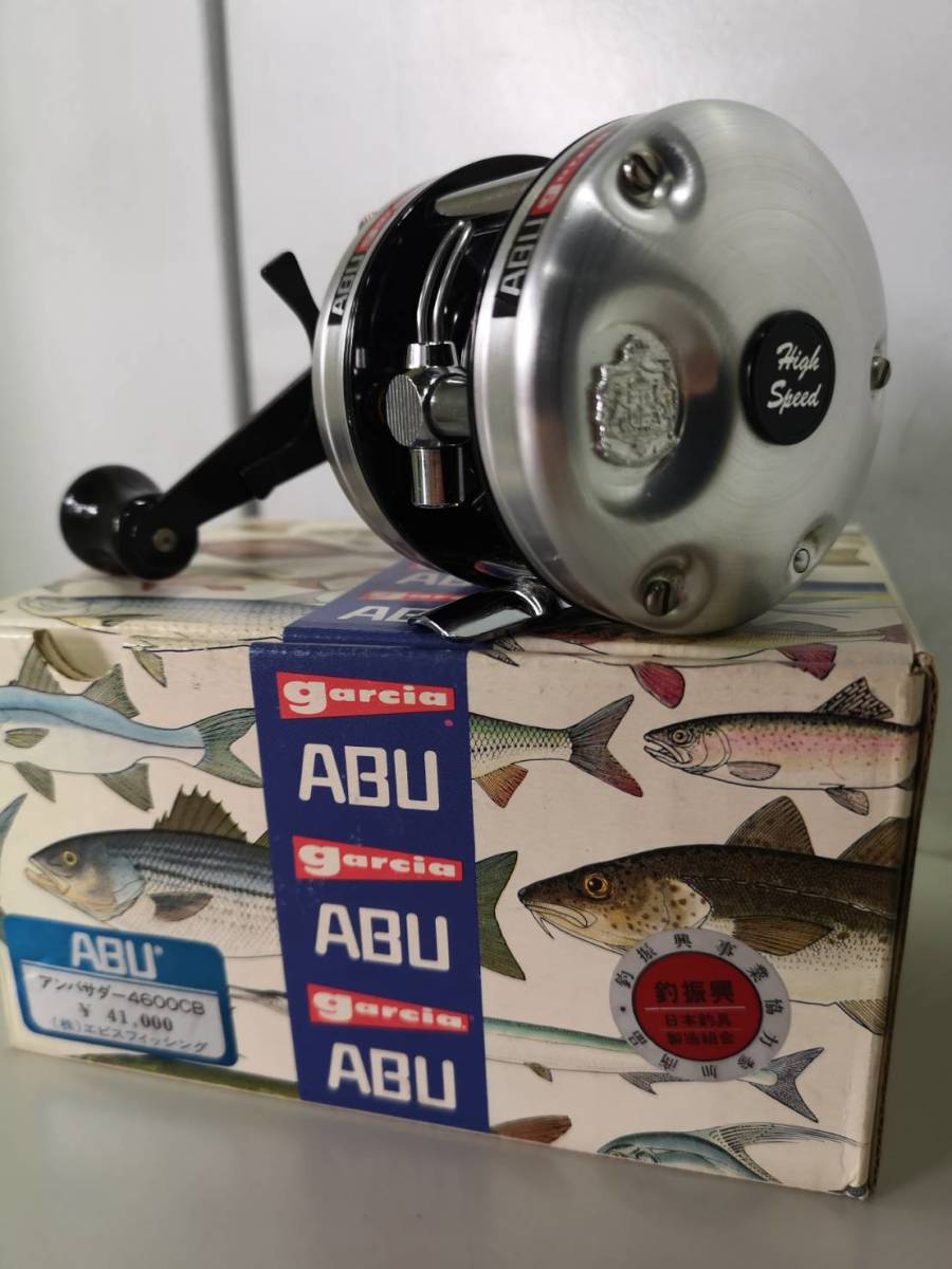 未使用　アブ ABU アンバサダー 4600CB　右巻き ベイトリール エビスフィッシング　観賞用にどうでしょう