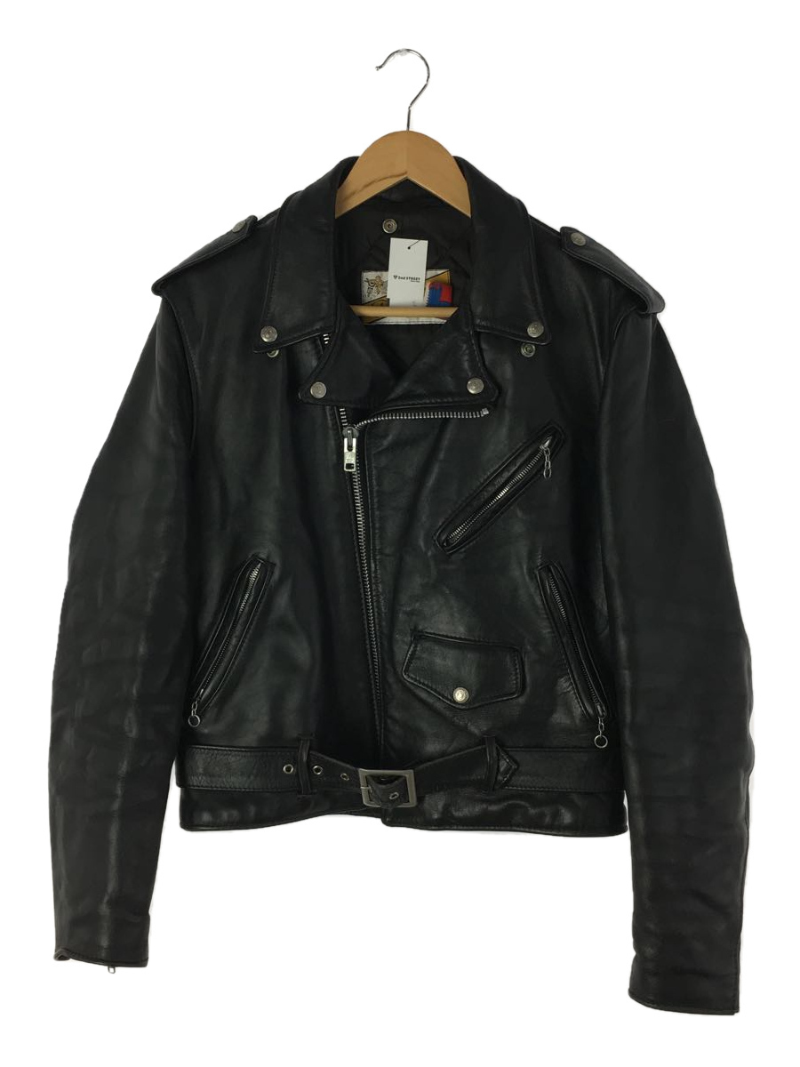 Schott◆ダブルライダースジャケット/38/レザー/BLK/PERFECTO/618