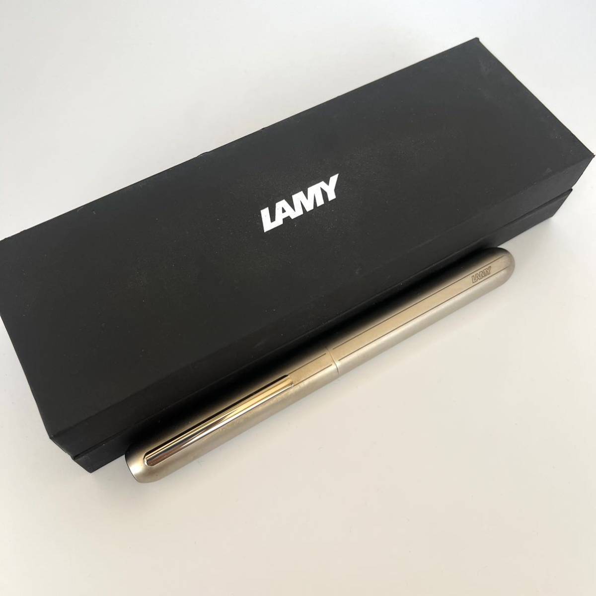 ラミー 万年筆 585 14K 希少 レア ゴールド ブラック チェック柄