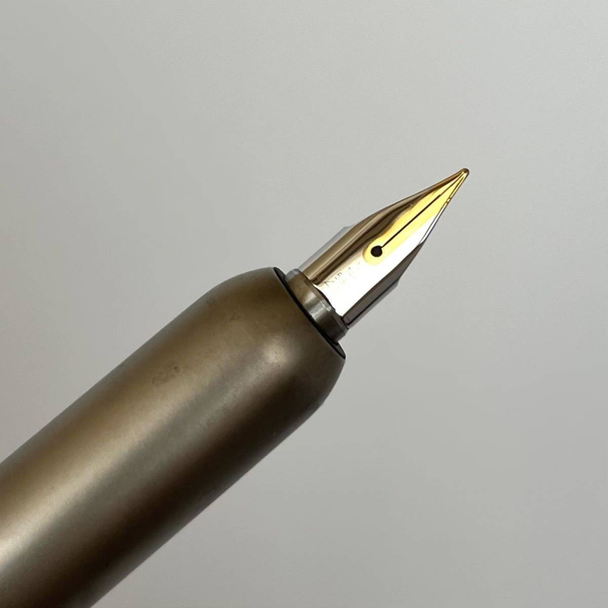 ラミー 万年筆 585 14K 希少 レア ゴールド ブラック チェック柄