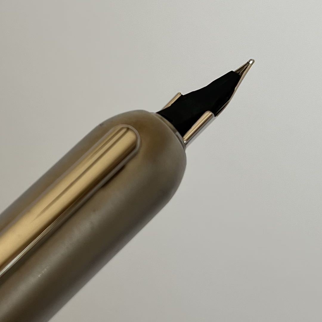 ラミー 万年筆 585 14K 希少 レア ゴールド ブラック チェック柄