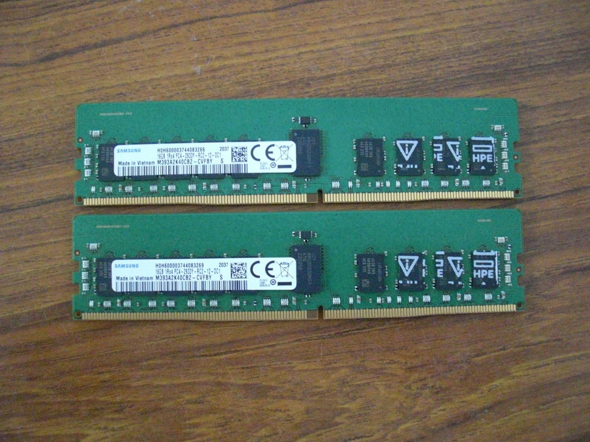 SAMSUNG 1Rx PC4-2933Y-RC2-12-DC1 16GB×2枚 