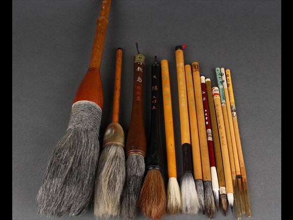 書道具 筆 中国筆 日本筆 中古まとめて14点 df01