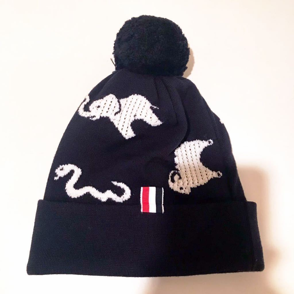 T*n様 THOM BROWNE トムブラウン キャップ ニット帽 ニットキャッ
