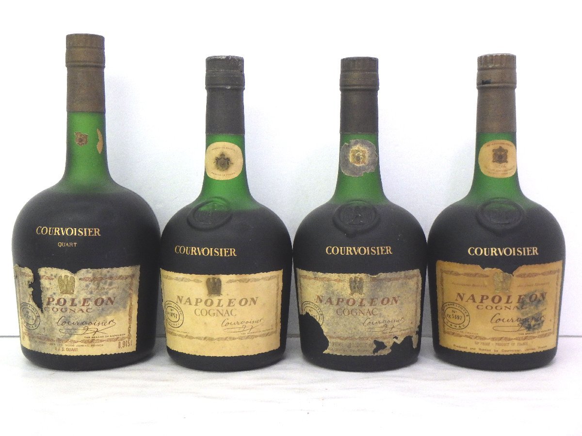古酒 未開栓 4本セット COURVOISIER クルボアジェ NAPOLEON ナポレオン
