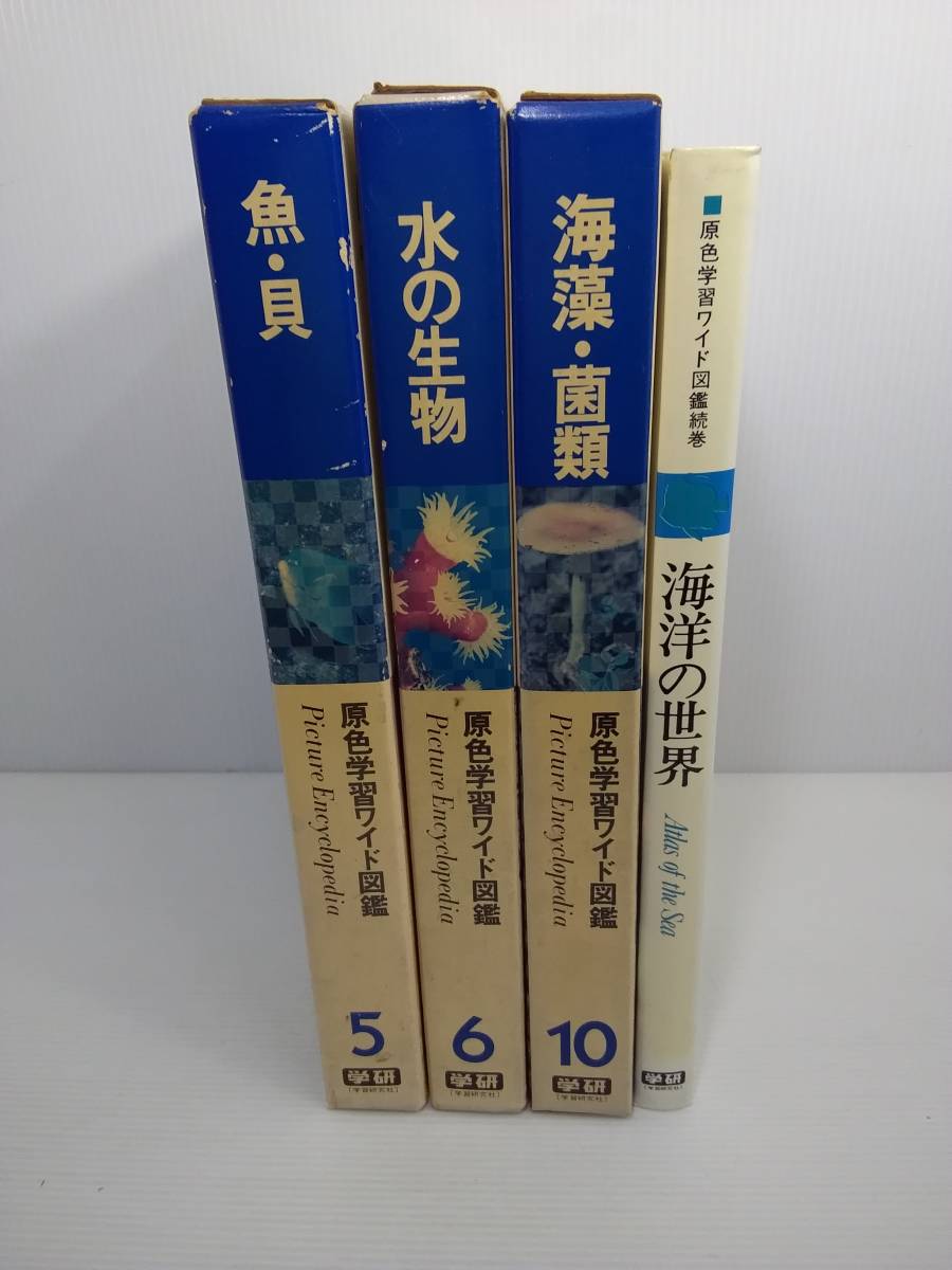 学研 原色学習ワイド図鑑 5. 魚・貝 6. 水の生物 10. 海藻・菌類 続巻