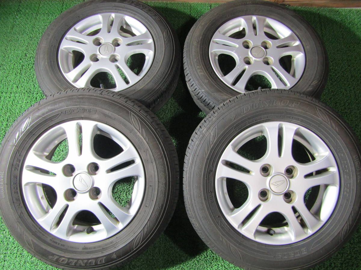 札幌発☆最落なし!【ムーヴ等】ダイハツ 13×4J +40 ダンロップ エナセーブ EC202 145/80R13 4本 売切り!