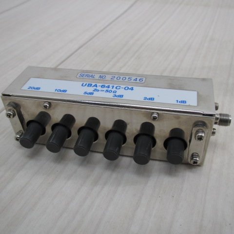 UBA-641C-01 ボタンアッテネータ FB049/マイクロ波 多摩川電子 ボタン型ステップアッテネータ TAMAGAWA