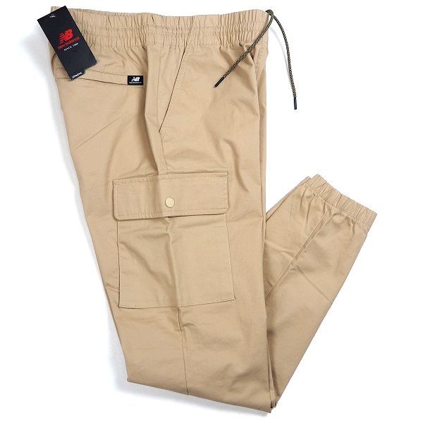 P102 新品 New Balance ニューバランス ゴルフ ストレッチ ウーブン カーゴ ジョガーパンツ テーパードシルエット M ベージュ