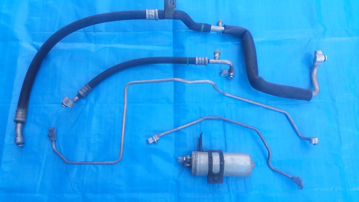 シビック EK9 後期用 エアコンホース 配管 低圧側 高圧側 EK9シビック後期☆エアコンパーツ③☆高圧定圧配管全4点☆レシーバ