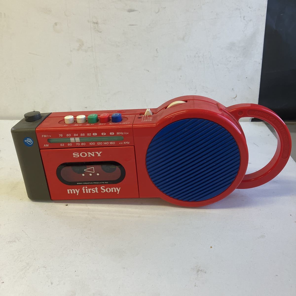 s04 SONY ラジカセ my first Sony [CFM-2000] AM FM ラジオ ソニー RADIO CASSETTE CORDER