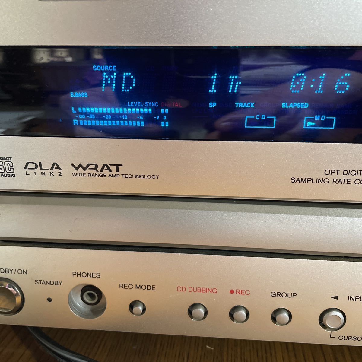 オンキヨーFR-X7A CD/MDチューナーアンプ、ジャンク品