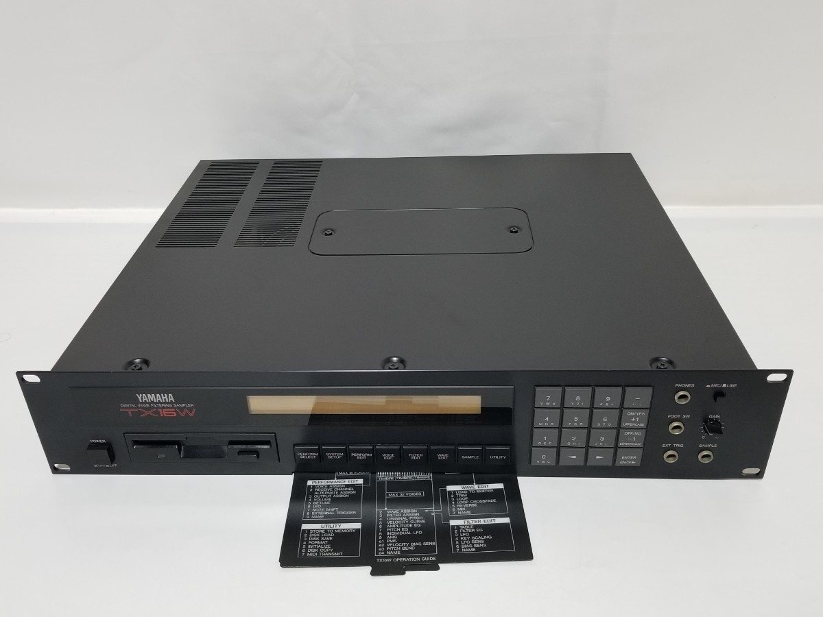 美品 YAMAHA TX16W ヤマハ サンプラー シンセサイザー 音源モジュール