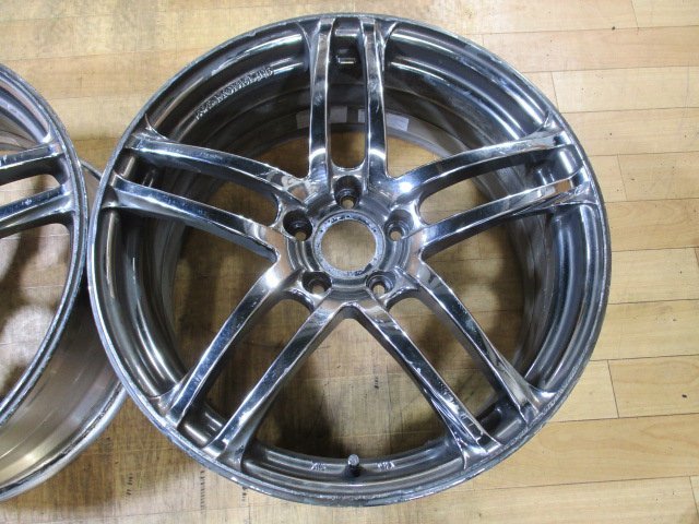 ヨコハマ AVS モデルT5 ホイール 2本 5H-114.3 19インチ 8.5J+38 クラウン