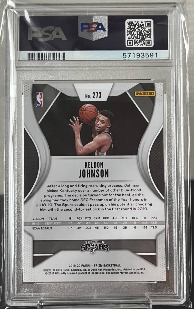 PSA10】Keldon Johnson ケルドン・ジョンソン 2019-20 Panini NBA 