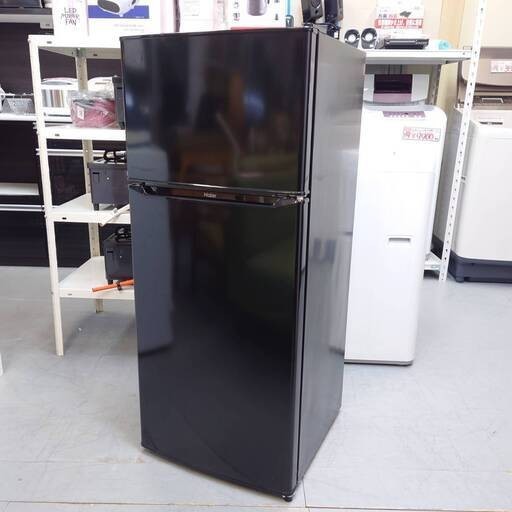 2020年 ハイアール 2ドア冷蔵庫 130L 右開き ブラック JR-N130A 除菌 