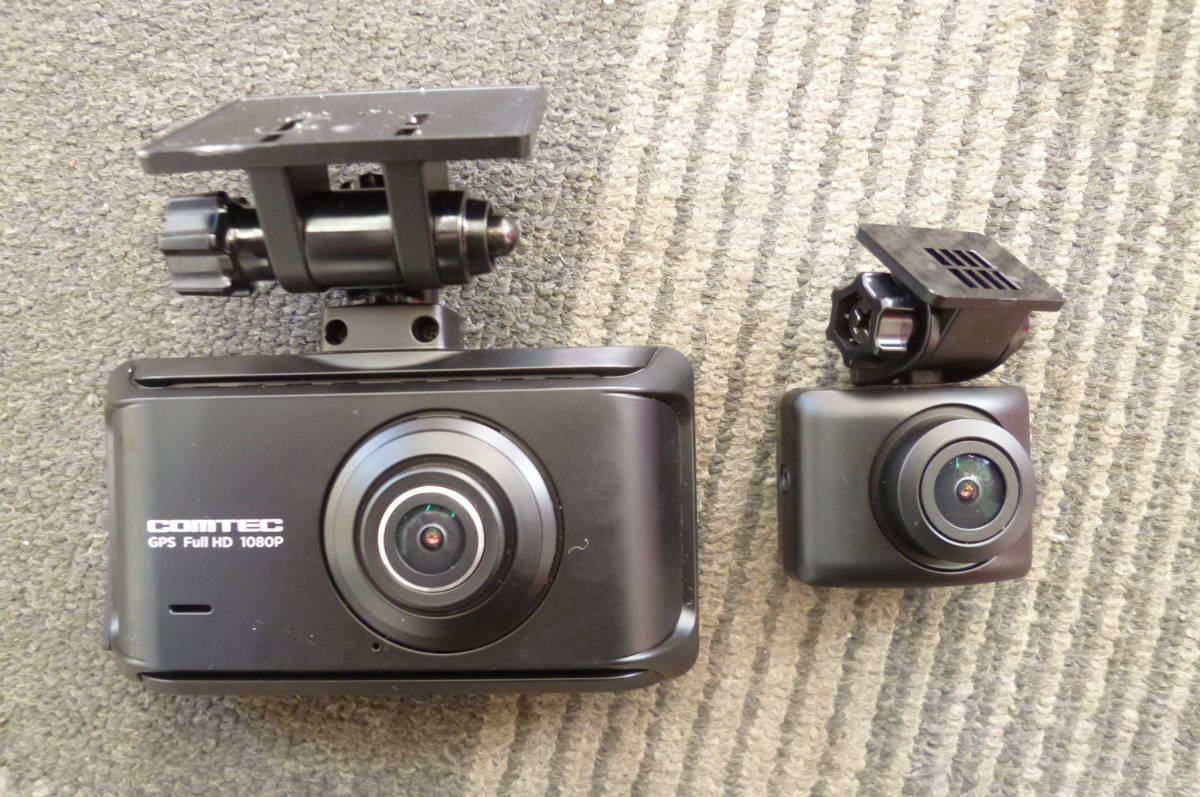 64 美品 ZDR 035 コムテック COMTEC 前後2カメラ ドライブレコーダー