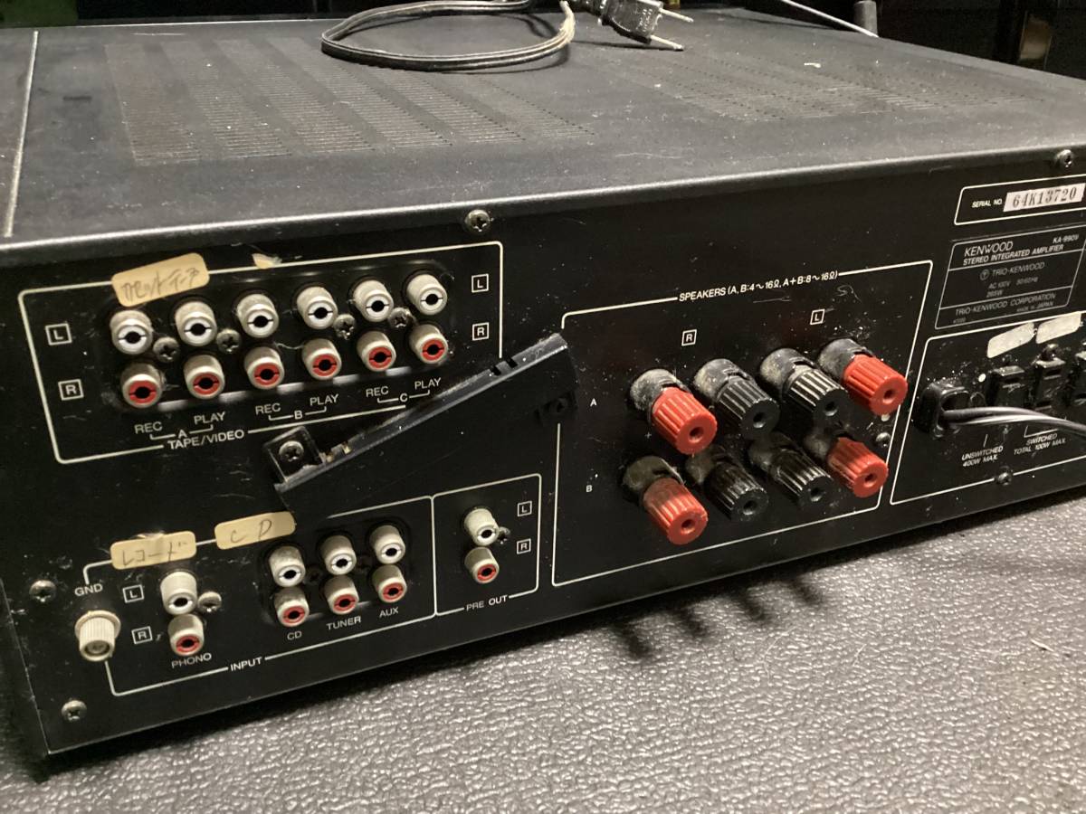 プリメインアンプ ケンウッド KA-990V KENWOOD △営AD194-120