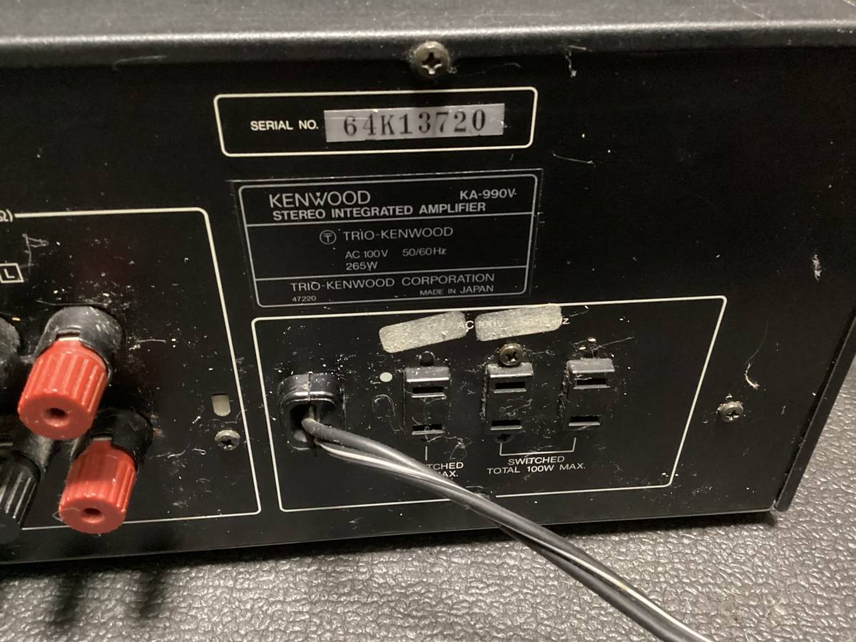 プリメインアンプ ケンウッド KA-990V KENWOOD △営AD194-120