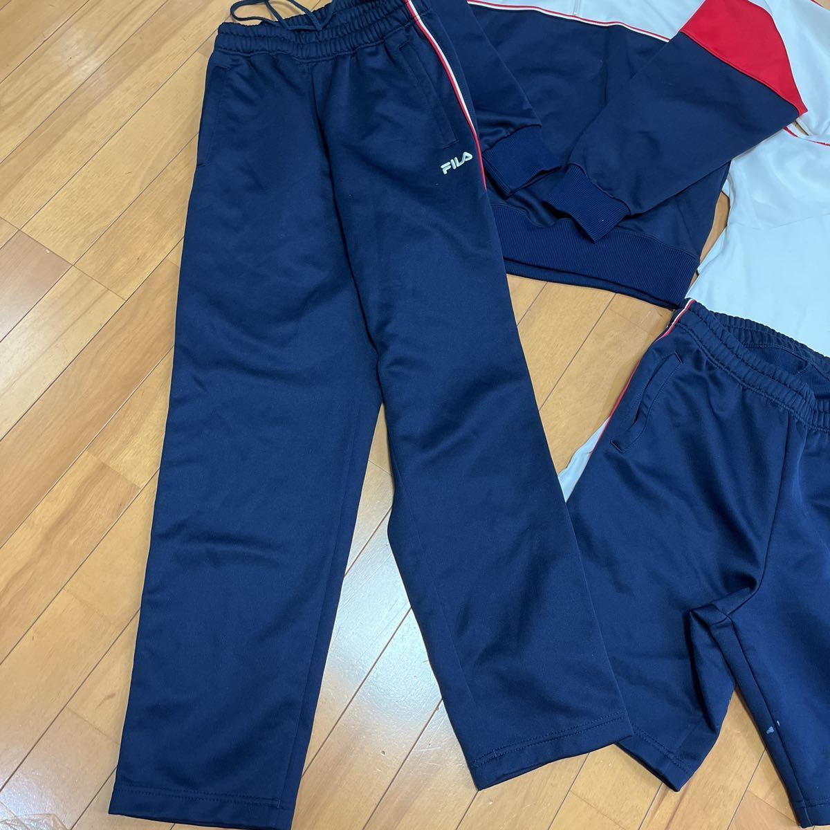 213）コスプレ衣装 FILA ジャージ 上下セット ハーフパンツ 体操服