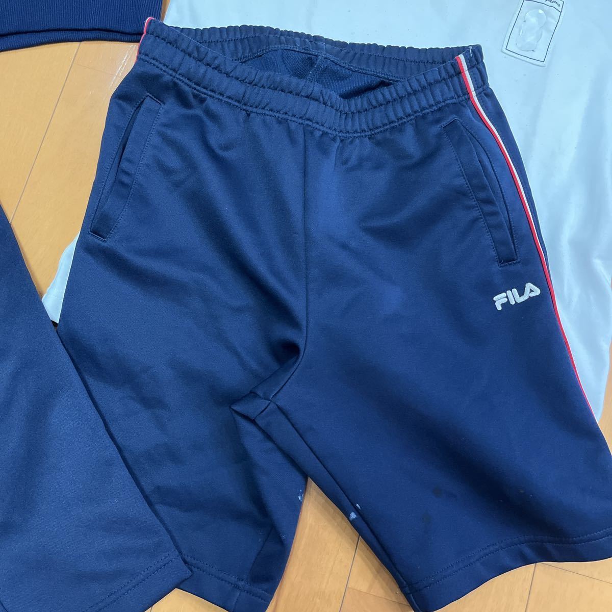 213）コスプレ衣装 FILA ジャージ 上下セット ハーフパンツ 体操服