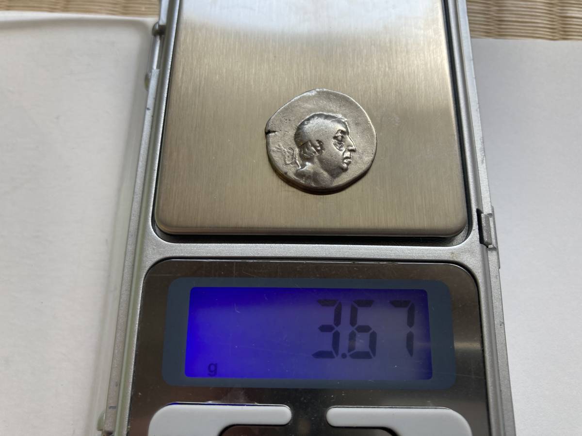 古代ギリシャ；カッパドキア、アリオバルザネスIII世、ARドラクマ銀貨 1円スタート!☆カッパドキア王国95-63 BCドラクマ銀貨