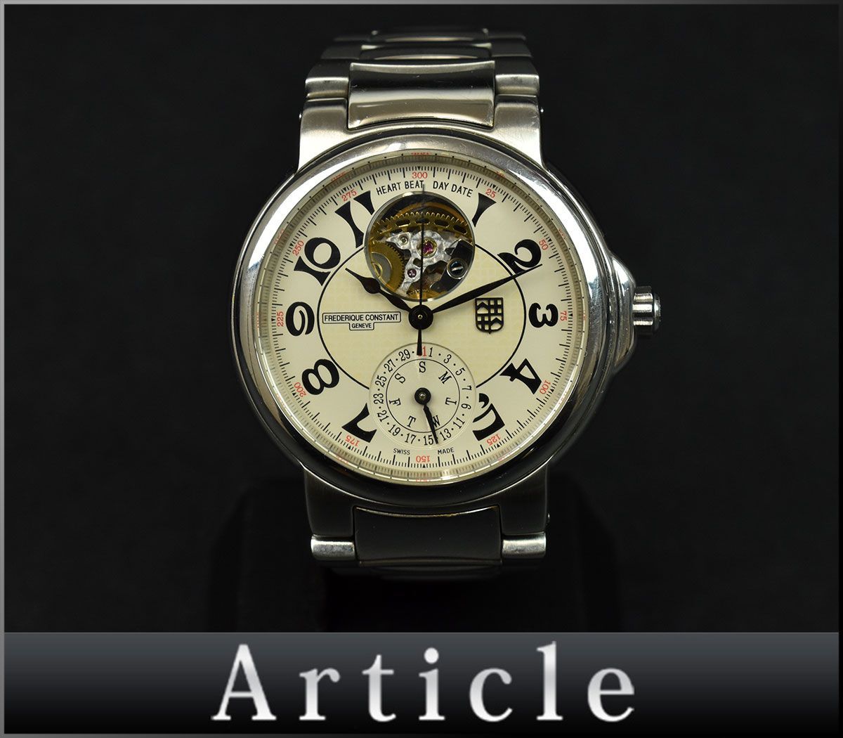 145496□動作確認済 FREDERIQUE CONSTANT フレデリックコンスタント ハイライフ 腕時計 自動巻き デイデイト 27石 FC610X3H5/6 メンズ/ D