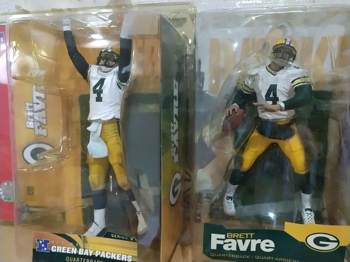 マクファーレンNFL　ブレット　ファーブ(グリーンベイ　パッカーズ　ホワイトジャージ)　2体セット