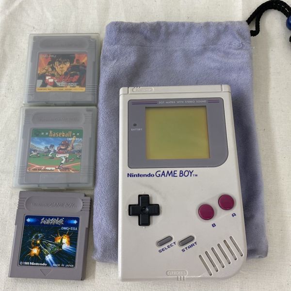 Z031-H13-421 NINTENDO ニンテンドー GAMEBOY GO1005846 ソフト3本/袋付 画面壊れ ゲーム テレビゲーム 動作確認済