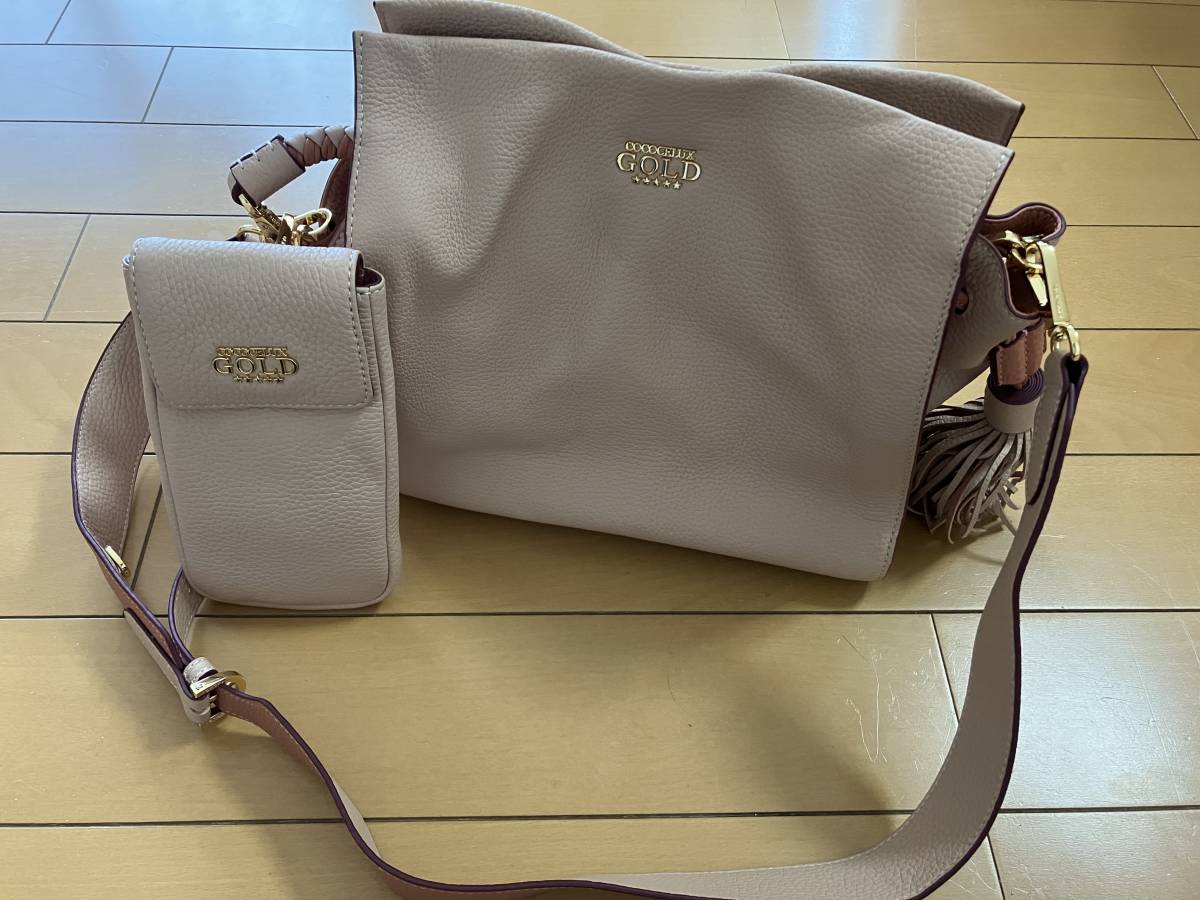 中古】COCOCELUX GOLD☆ココセリュクス ゴールド☆ショルダーバッグ 